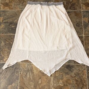 AGB bright white Asymmetrical Skirt